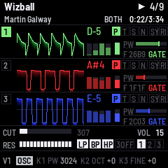 Wizball out to the emulation and a real SID at once