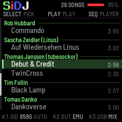 The song list